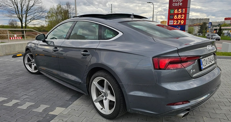 Audi A5 cena 123500 przebieg: 95400, rok produkcji 2017 z Tarnów małe 46